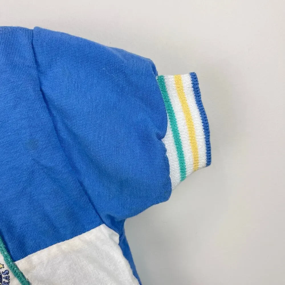 Vintage Carter's Color Block Save Our Seas T-Shirt & Shorts Set 24 Months USA